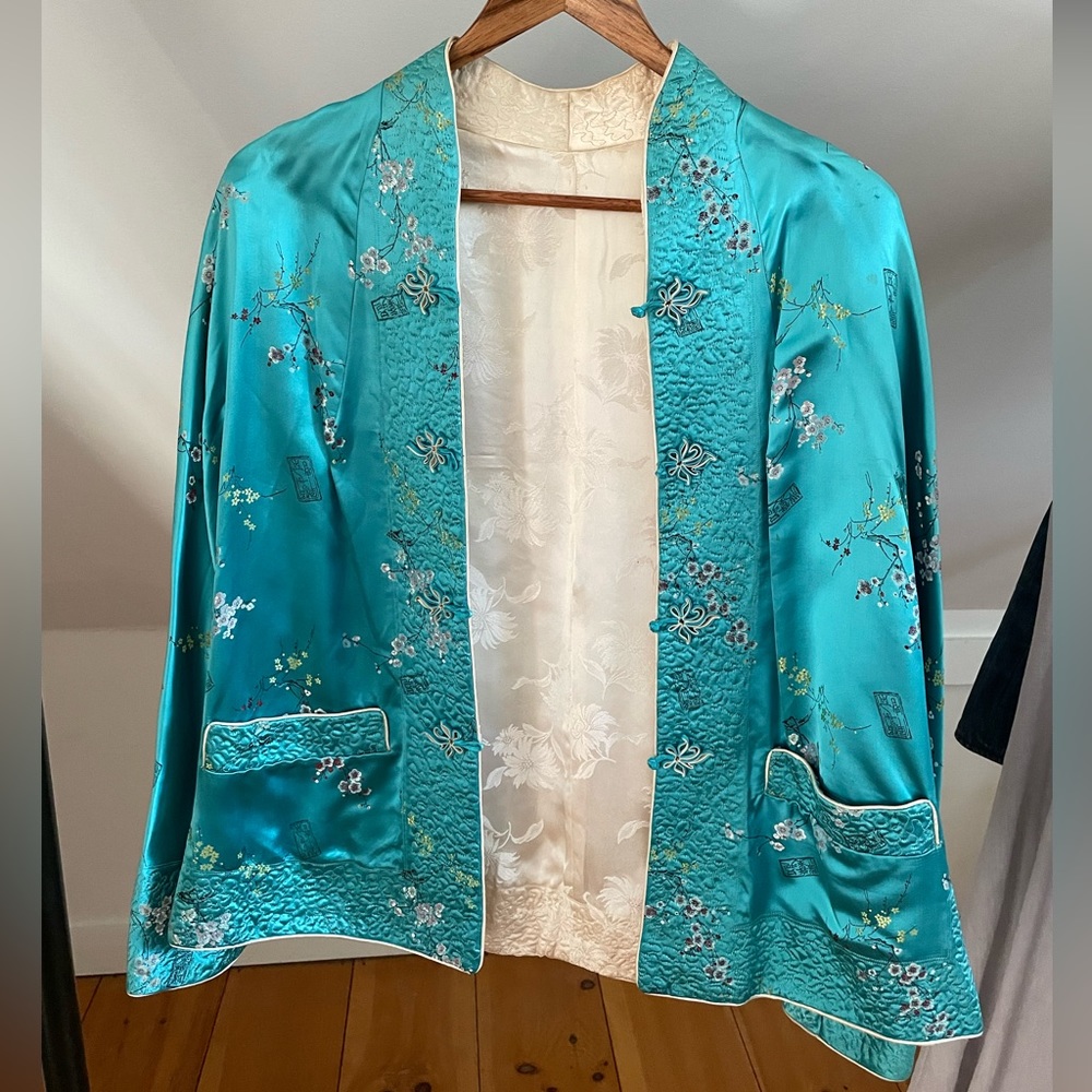 Exquisite Vintage Handmade KimonoJacket REVERSIBLE